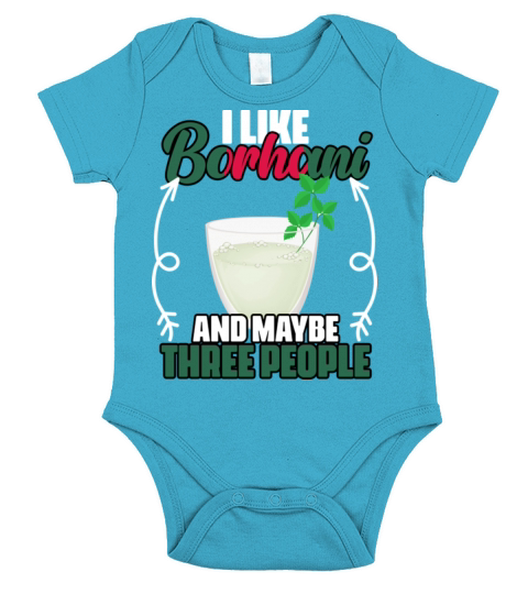 I Like Borhani And Maybe Three People Bangladeshi Short Sleeve Baby One-Piece