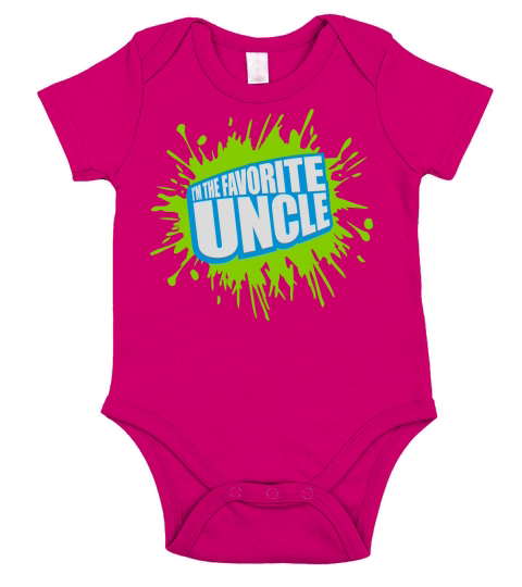 im the favorite uncle Short Sleeve Baby One-Piece