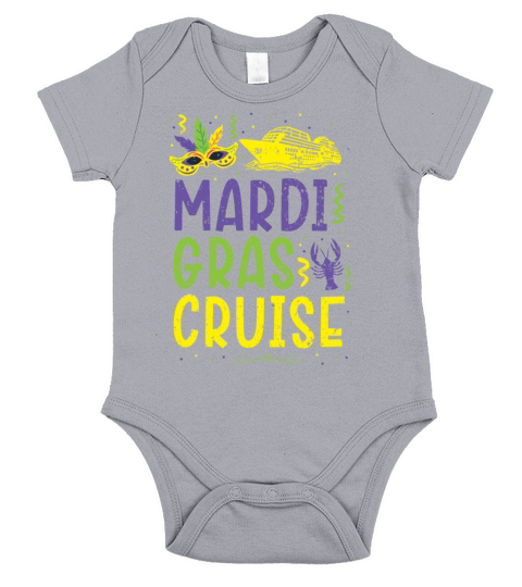 Mardi Gras Cruise New Orleans Louisiana Parade Short Sleeve Baby One-Piece
