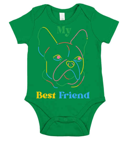 My best friend LED dog light Short Sleeve Baby One-Piece