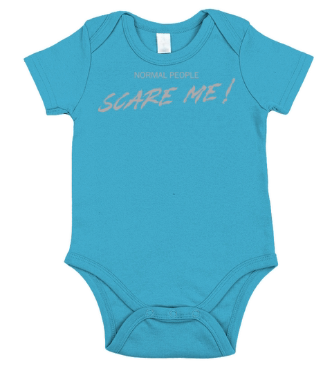 Normal People Scare Me Short Sleeve Baby One-Piece