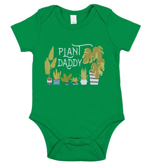 Plant Daddy Quote for Father Dad Man Who Loves Hou Short Sleeve Baby One-Piece