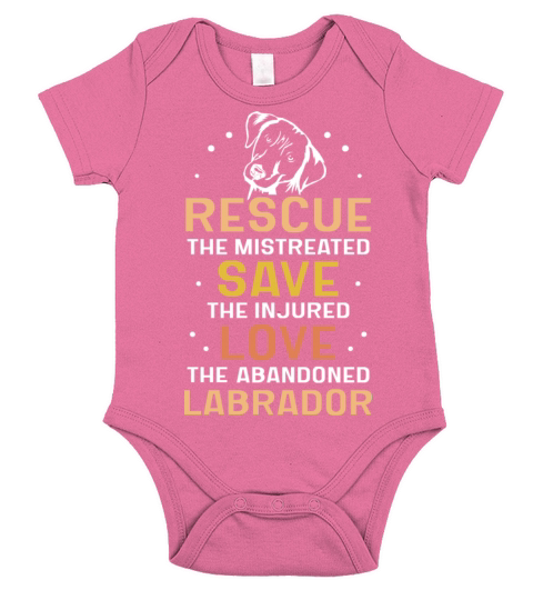 save the injured love the abandoned Labrador Short Sleeve Baby One-Piece