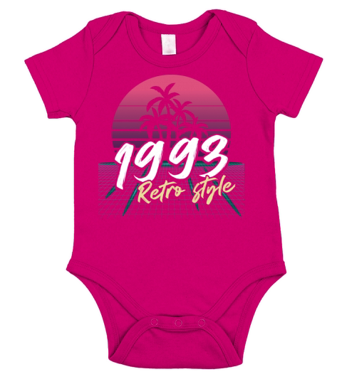 SW 1993 retro style Short Sleeve Baby One-Piece