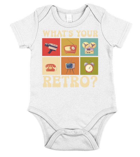 Whats Your Retro Party Vintage 80s 90s Classic Short Sleeve Baby One-Piece