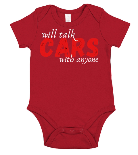 will talk cars with anyone automobile funny Short Sleeve Baby One-Piece