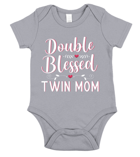 Womens Twin Mama Twin Mom to Be Pregnancy Short Sleeve Baby One-Piece