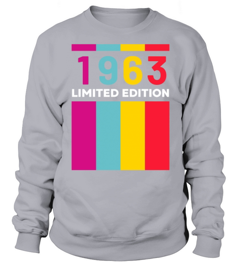 60 Years Vintage 1963 Retro 60th Birthday Sweatshirt Unisex