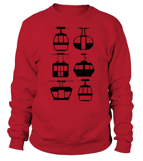Aerial Tram Tramway Cable Car Cableway Gondola Sweatshirt Unisex