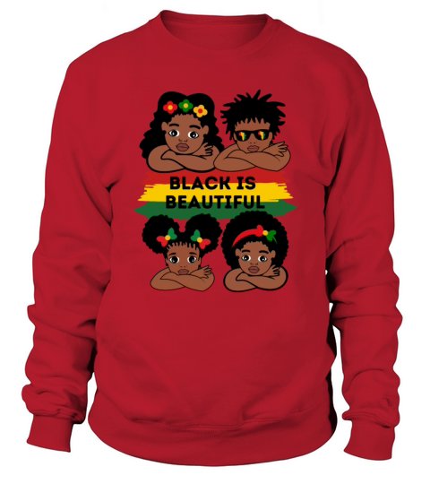 Black History Month African American Afro Girls Sweatshirt Unisex