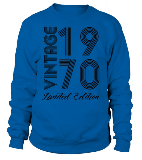 Vintage 1970 Vintage Birthday Retro Vintage Sweatshirt Unisex