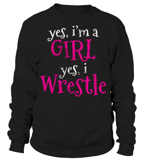 Wrestling Wrestler Girls Vintage Sweatshirt Unisex