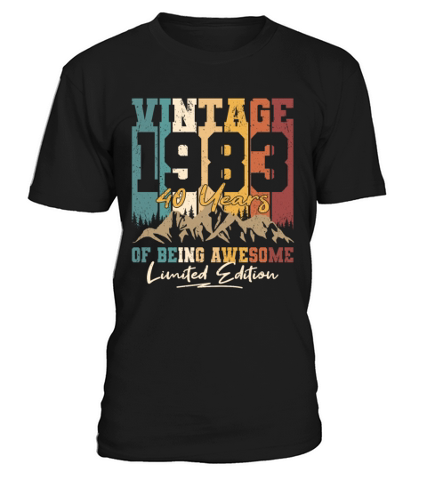 40th birthday vintage 1983 born in 1983 T-Shirt Unisex