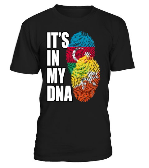 Bhutanese And Azerbaijani Mix Heritage DNA Flag T-Shirt Unisex