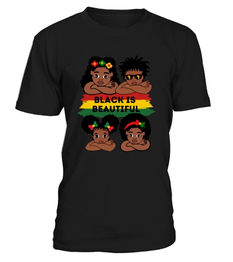 Black History Month African American Afro Girls T-Shirt Unisex