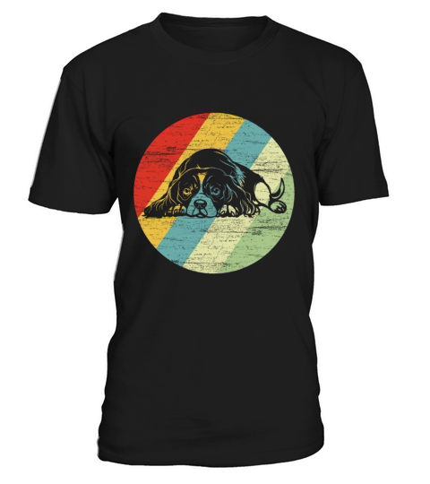 Cavalier King Charles Spaniel Retro Dog Gift T-Shirt Unisex