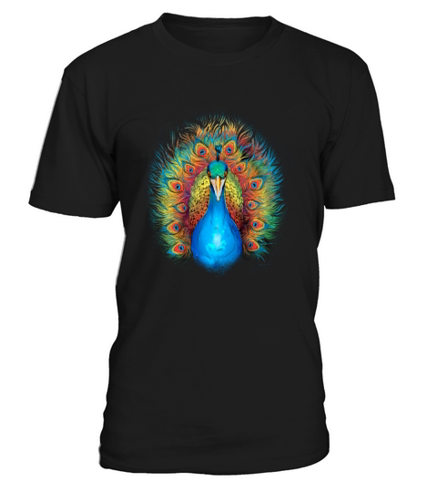 Colorful Rainbow Peacock Animal T-Shirt Unisex