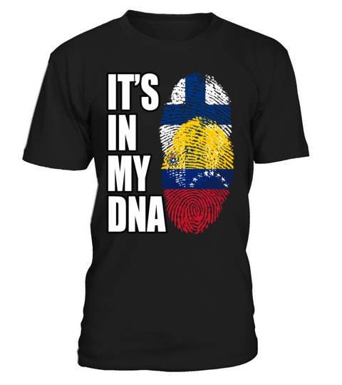 Finland And Venezuelan Mix Heritage DNA Flag T-Shirt Unisex