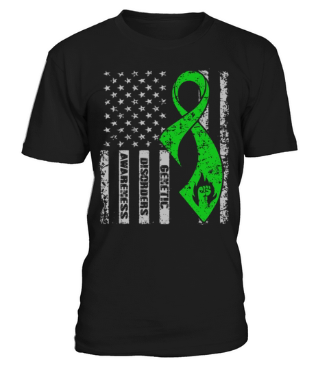 Genetic Disorders Awareness American Flag T-Shirt Unisex