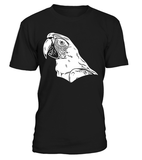Parrot Vintage Portrait Bird Drawing T-Shirt Unisex
