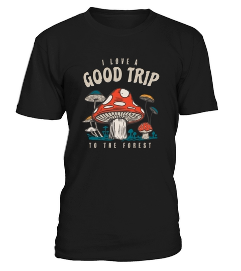 Trippy Mushrooms Cottagecore Aesthetic T-Shirt Unisex