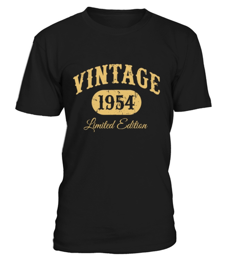 Vintage Born In 1954 Limited Edition Birthday T-Shirt Unisex