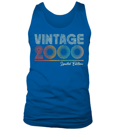 23 Years Old Vintage 2000 23rd Birthday Gifts Tank Top Unisex