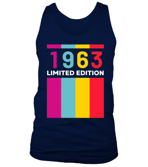 60 Years Vintage 1963 Retro 60th Birthday Tank Top Unisex