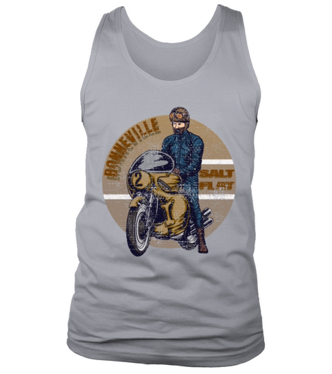 Bonneville Salt Flats Vintage Retro Motorcycle Tank Top Unisex