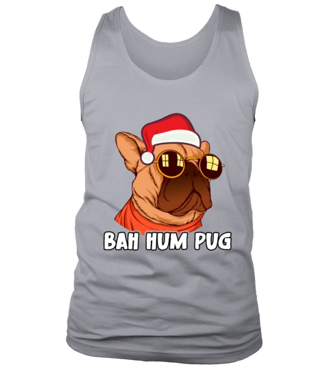 Christmas Xmas Family Matching Funny Bah Hum Pug Tank Top Unisex