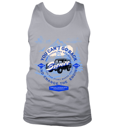 ford bronco white shirt vintage Tank Top Unisex