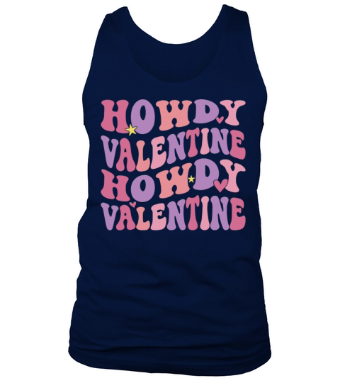 Howdy Valentine Cowgirl Retro Vintage Tank Top Unisex