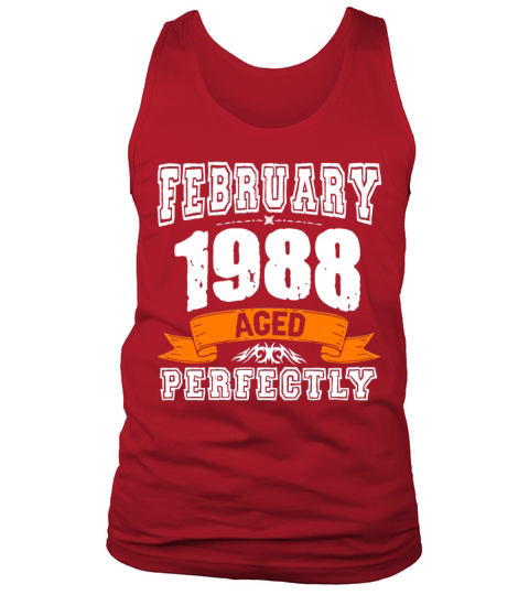 January 1988 Vintage Birthday Present Tank Top Unisex