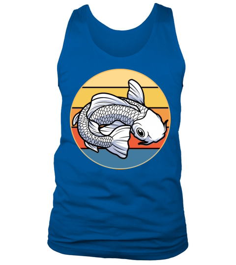 Japanese Koi Fish Vintage Retro Sunset Tank Top Unisex