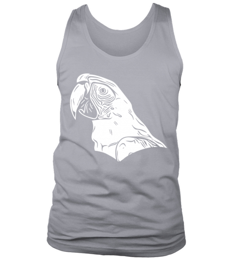 Parrot Vintage Portrait Bird Drawing Tank Top Unisex