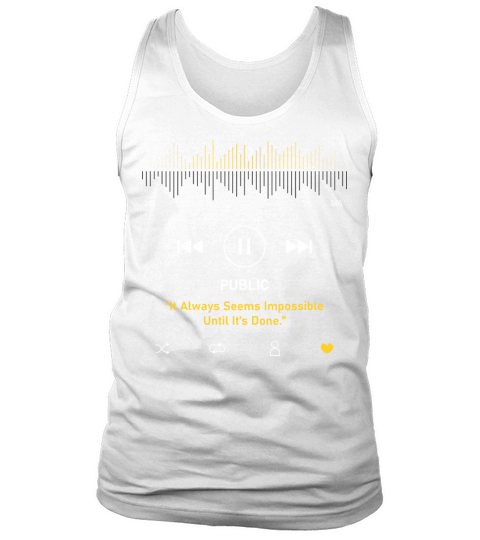Play music interface with Motivational Tank Top Unisex