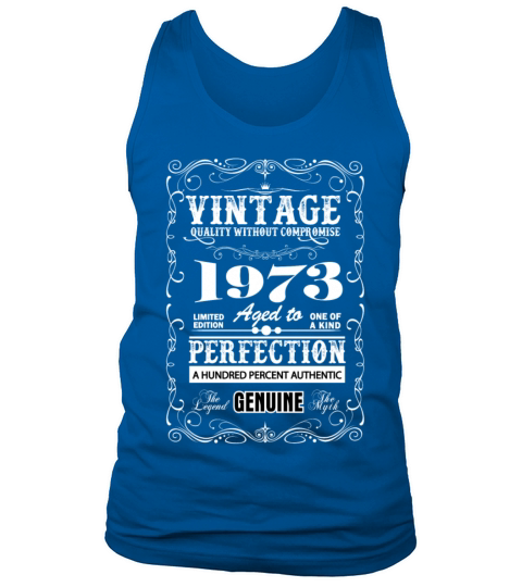 Premium Vintage 1973 Aged To Perfection Tank Top Unisex