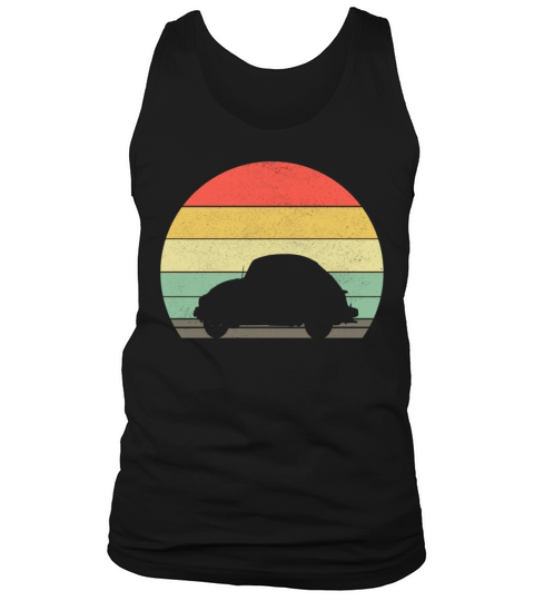 Retro Sportscar Car Vintage Sunset Musclecar Gift Tank Top Unisex