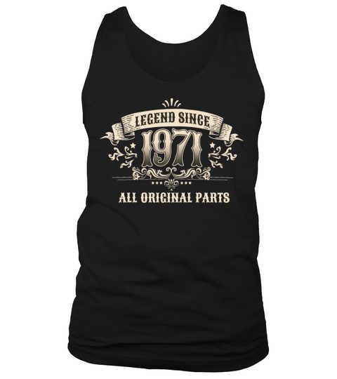 Retro Vintage Birthday Legend Since 1971 Tank Top Unisex