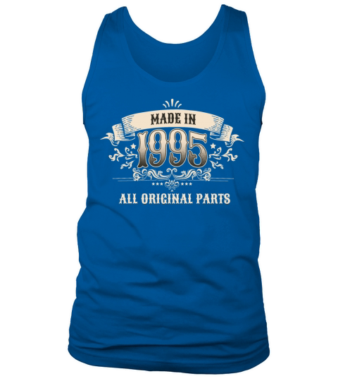 Retro Vintage Birthday Made In 1995 All Original Tank Top Unisex