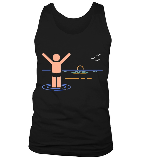 Retro Vintage Sunset Vacation Beach Island Style Tank Top Unisex
