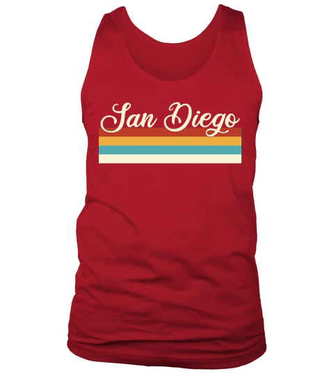 San Diego - California - Retro - Vintage - USA Tank Top Unisex