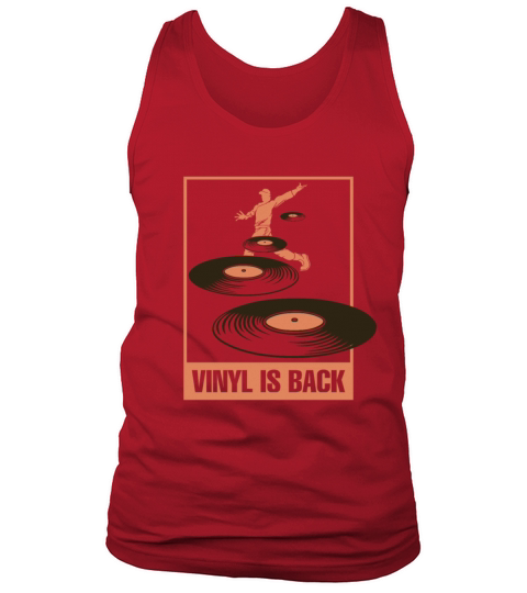 Vinyl is Back Old School Vinyl Recod Music Lovers Tank Top Unisex