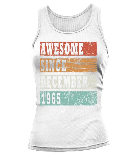 1965 December vintage birthday Tank top Woman