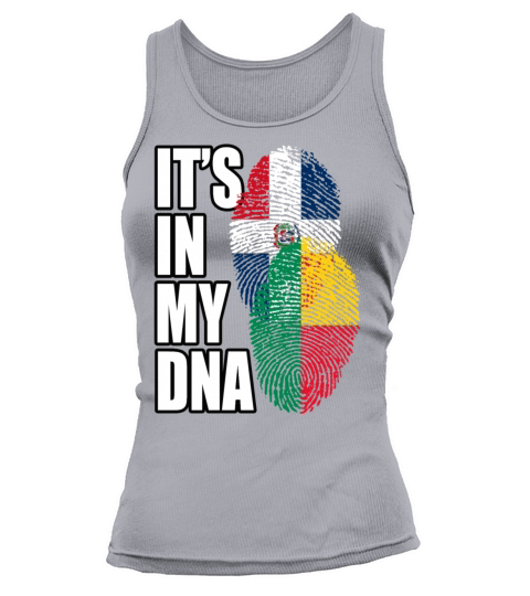 Beninese And Dominican Mix Heritage DNA Flag Tank top Woman
