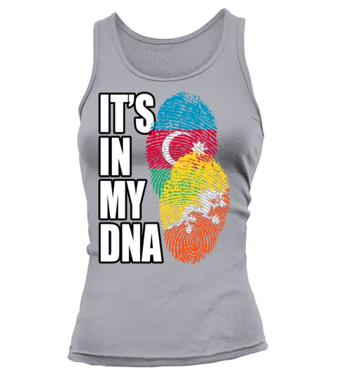 Bhutanese And Azerbaijani Mix Heritage DNA Flag Tank top Woman