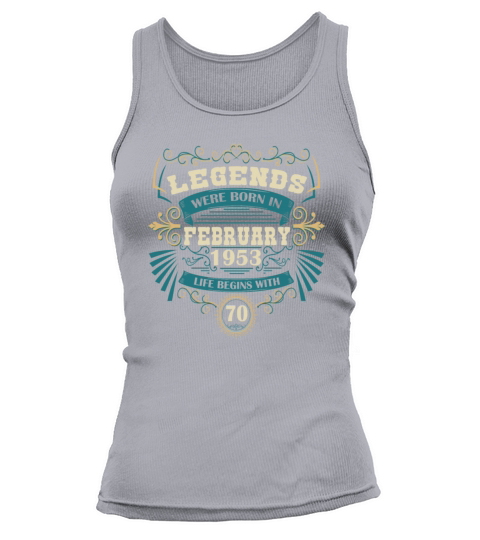 Birthday Vintage February 1953 Retro Tank top Woman