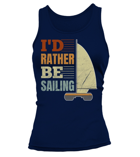Catamaran Captain Id Rather Be Sailing Tank top Woman