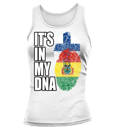 Finland And Bolivian Mix Heritage DNA Flag Tank top Woman