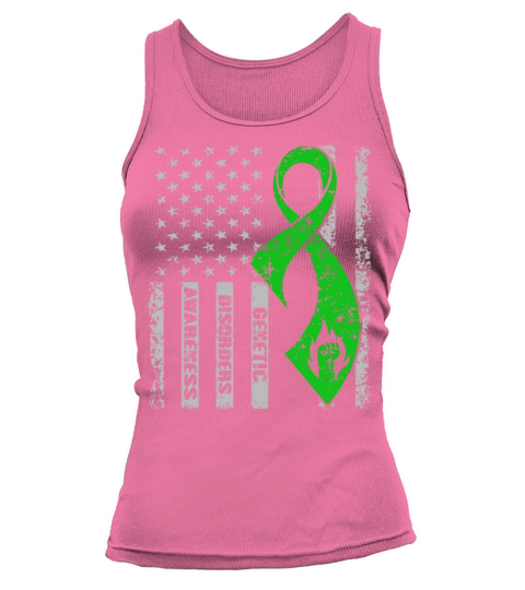 Genetic Disorders Awareness American Flag Tank top Woman